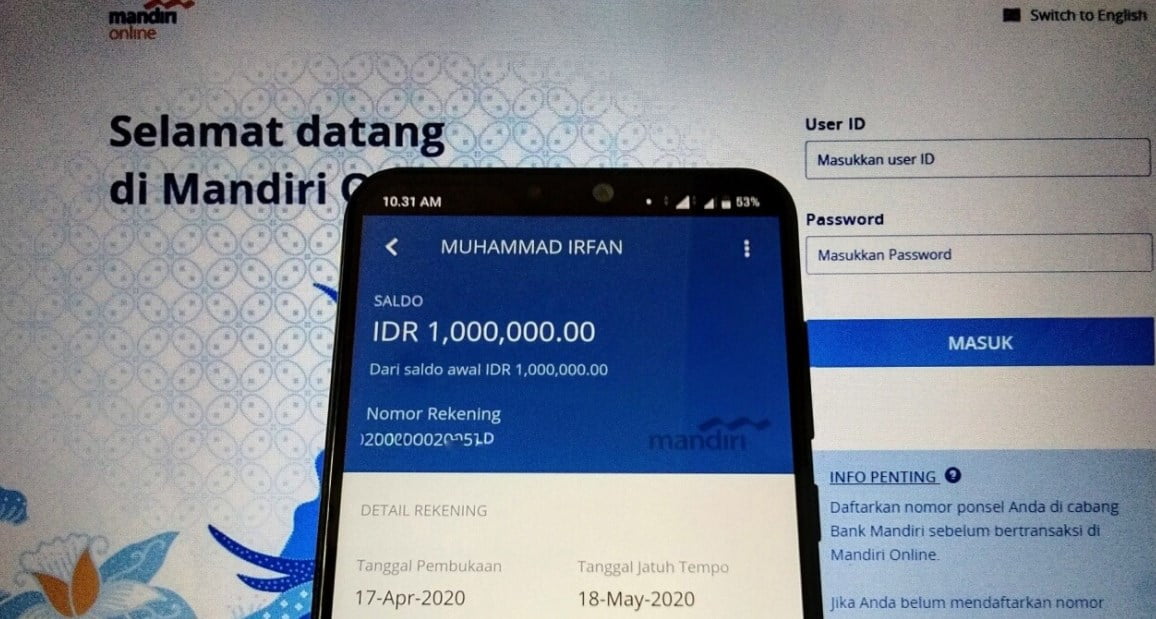 cara bayar bpjs lewat mobile banking mandiri.