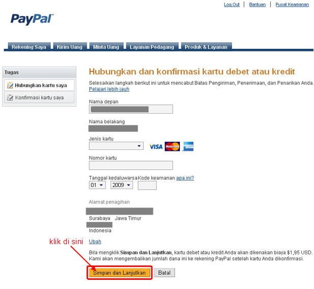 Cara Menghubungkan Bank BRI ke Paypal