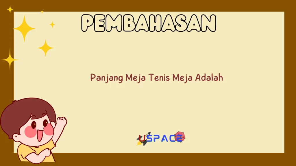 Panjang Meja Tenis Meja Adalah