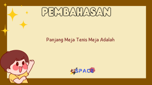 Panjang Meja Tenis Meja Adalah