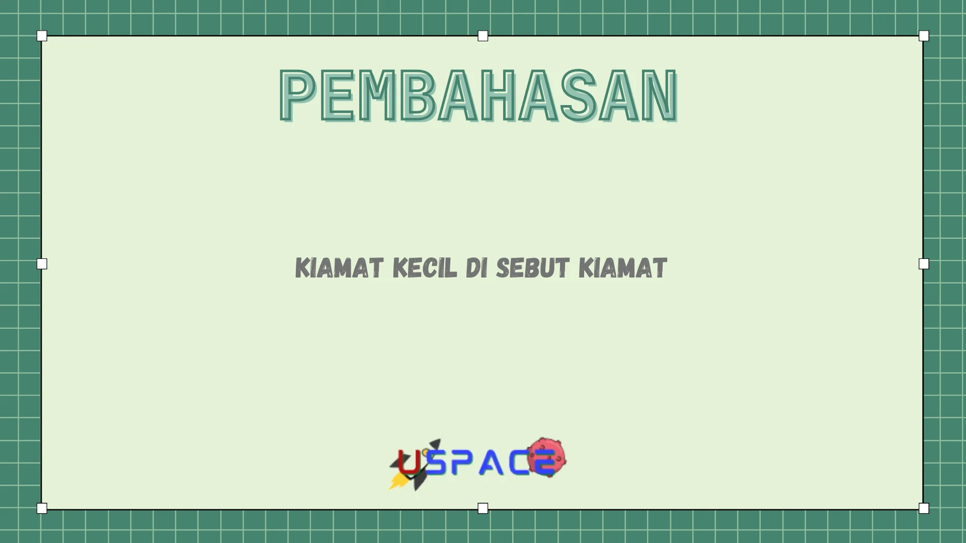 Kiamat Kecil di Sebut Kiamat