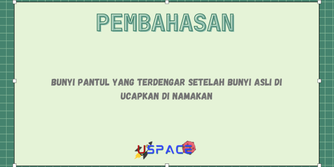 Bunyi Pantul Yang Terdengar Setelah Bunyi Asli di Ucapkan di Namakan