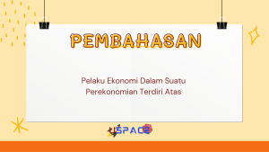 Pelaku Ekonomi Dalam Suatu Perekonomian Terdiri Atas