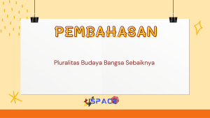 Pluralitas Budaya Bangsa Sebaiknya