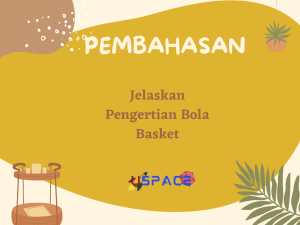 Jelaskan Pengertian Bola Basket