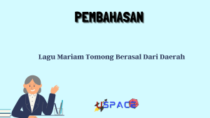 Lagu Mariam Tomong Berasal Dari Daerah