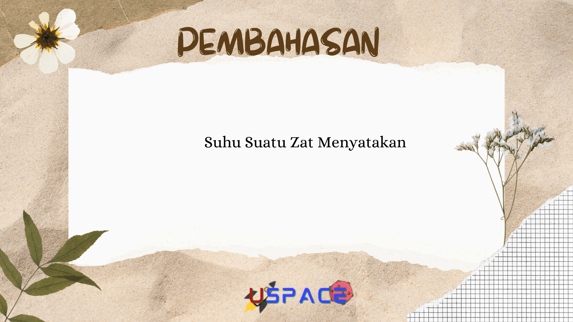 Suhu Suatu Zat Menyatakan