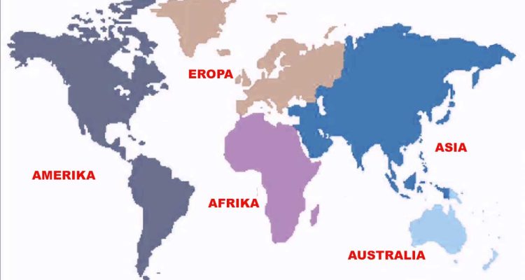 Luas Lautan Benua Asia Eropa Amerika Afrika dan Australia