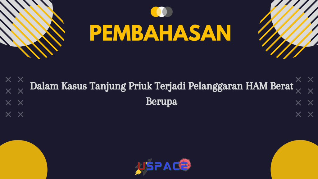 Dalam Kasus Tanjung Priuk Terjadi Pelanggaran HAM Berat Berupa Dalam Kasus Tanjung Priuk Terjadi Pelanggaran HAM Berat Berupa