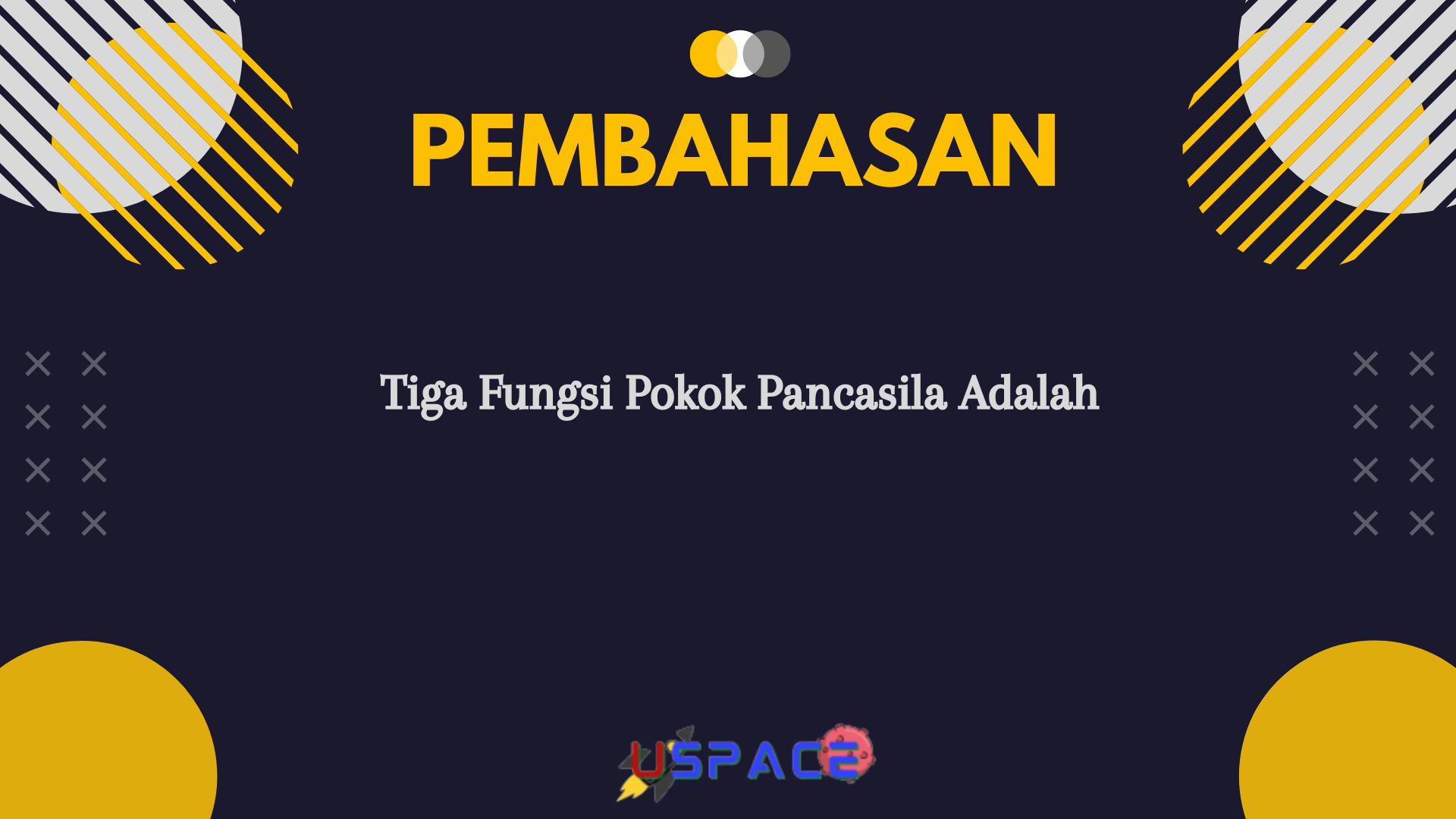 Tiga Fungsi Pokok Pancasila Adalah