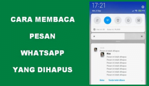 Cara Melihat Pesan WA Yang Sudah Dihapus Tanpa Aplikasi