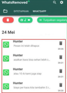 7 Cara Melihat Pesan WA Yang Sudah Dihapus Tanpa Aplikasi Mudah 8 Gunakan aplikasi WhatsRemoved+