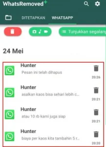 7 Cara Melihat Pesan WA Yang Sudah Dihapus Tanpa Aplikasi Mudah 8 Gunakan aplikasi WhatsRemoved+