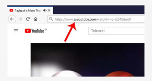 Cara Mendownload Video Dari Youtube ke Galeri Tanpa Aplikasi Mudah Anti Ribet 2 Tambahkan "ss" pada Link Video