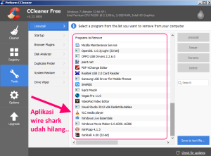 Cara Uninstall Aplikasi di PC atau Laptop Dengan Mudah 6 Cara Uninstall Aplikasi di PC Melalui Aplikasi CCleaner