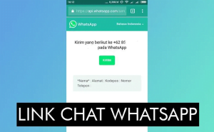 Cara membuat link whatsapp tanpa simpan nomor untuk chat