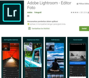 Aplikasi Untuk Edit Foto Jadi Menarik dan Aesthetic 3 Aplikasi Untuk Edit Foto - Adobe Photoshop Lightroom