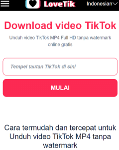 4 Cara Mudah Download Video Tiktok Tanpa Watermark Tanpa Aplikasi Terbaru 5 Video Tiktok Tanpa Watermark: Lovetik