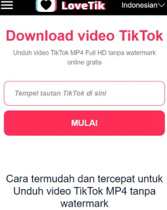 4 Cara Mudah Download Video Tiktok Tanpa Watermark Tanpa Aplikasi Terbaru 5 Video Tiktok Tanpa Watermark: Lovetik