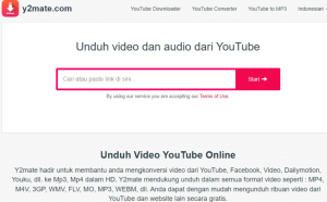 Cara download video YouTube jadi MP3 di Situs y2mate