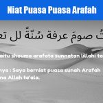 niat Puasa Arafah