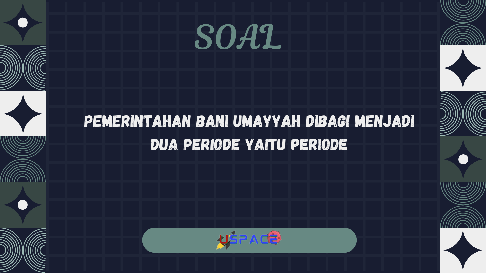 Pemerintahan Bani Umayyah Dibagi Menjadi Dua Periode Yaitu Periode