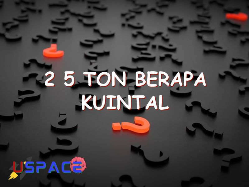 2 5 ton berapa kuintal 29629