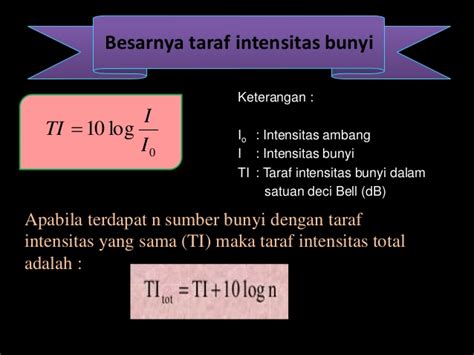 Taraf Intensitas Bunyi 10 Sumber Bunyi Adalah 40 Db 1 wapt image post 3103