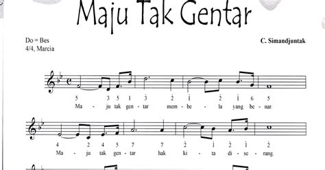 Not Lagu Maju Tak Gentar 1 wapt image post 3408