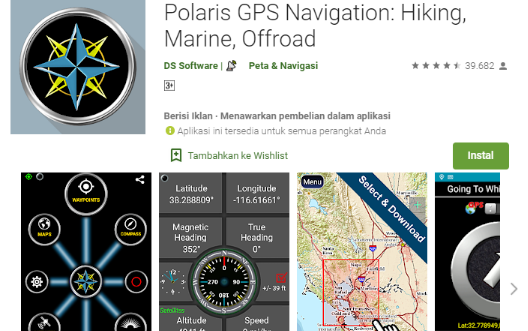 Aplikasi Polaris GPS Navigation
