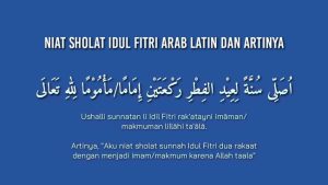 Niat Sholat Idul Fitri