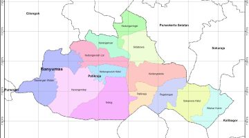 Kecamatan Patikraja, Kabupaten Banyumas lengkap peta dan 12 desa