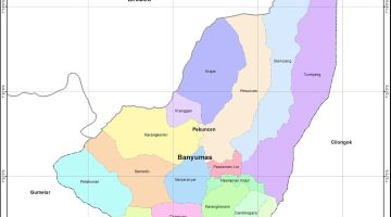 Kecamatan Pekuncen, Kabupaten Banyumas lengkap peta dan 16 desa