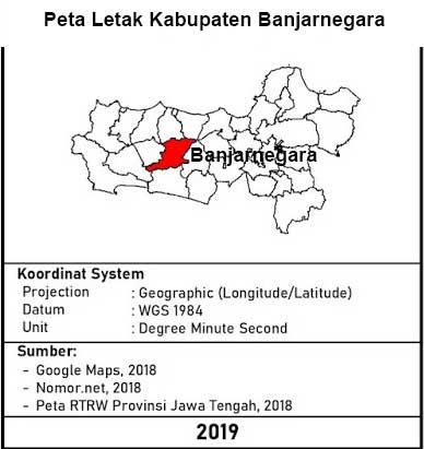 Peta Letak Kabupaten Banjarnegara