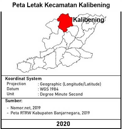 Peta Letak Kecamatan Kalibening