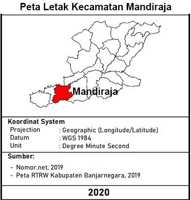 Kecamatan Mandiraja, Kabupaten Banjarnegara 1 Peta Letak Kecamatan Mandiraja