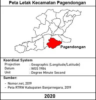 Kecamatan Pagendongan, Kabupaten Banjarnegara 1 Peta Letak Kecamatan Pagendongan