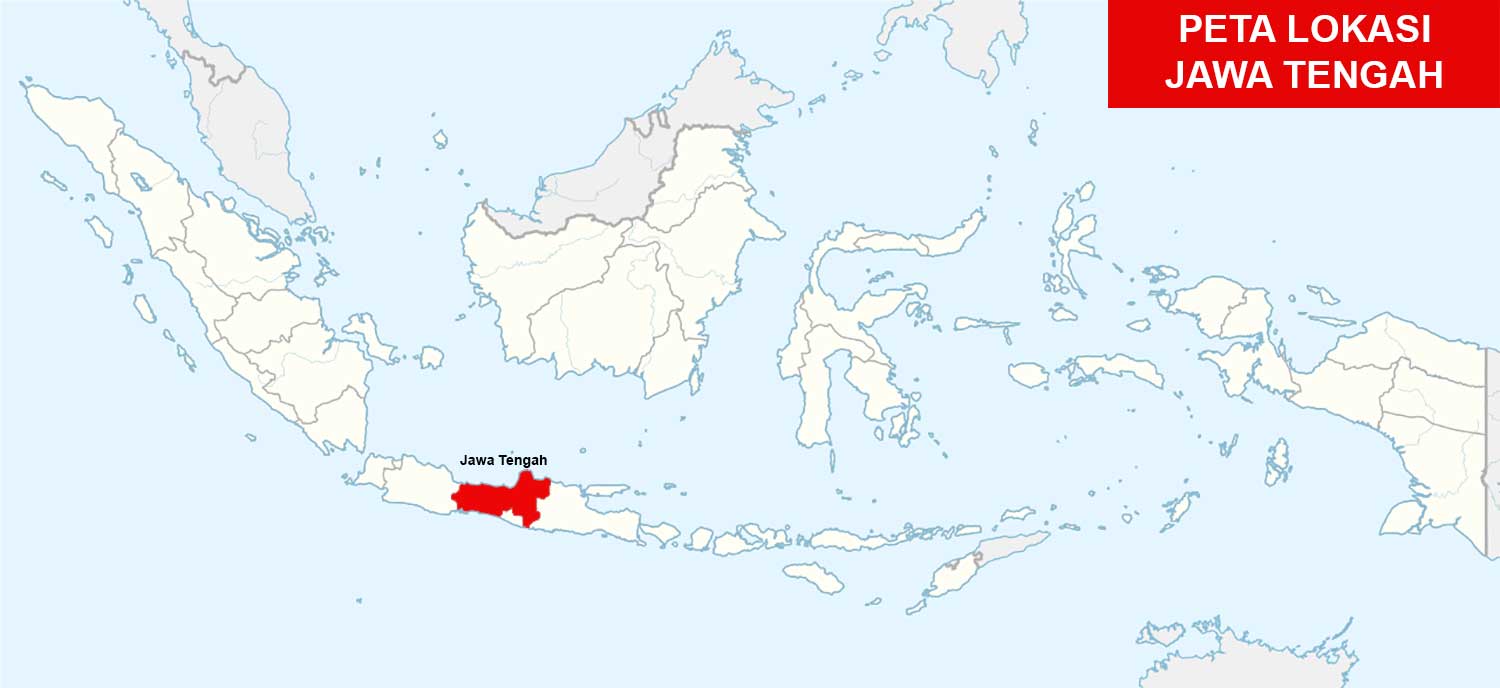 Peta lokasi Jawa Tengah