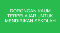 dorongan kaum terpelajar untuk mendirikan sekolah yang bersifat nasional adalah 32830