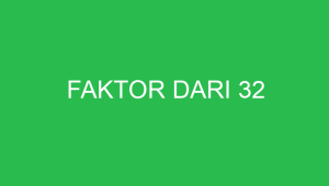 faktor dari 32 32669