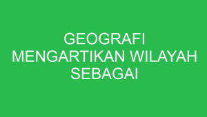geografi mengartikan wilayah sebagai 32689