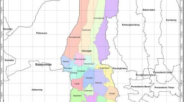 Kecamatan Cilongok, Kabupaten Banyumas lengkap dengan peta dan 20 desa