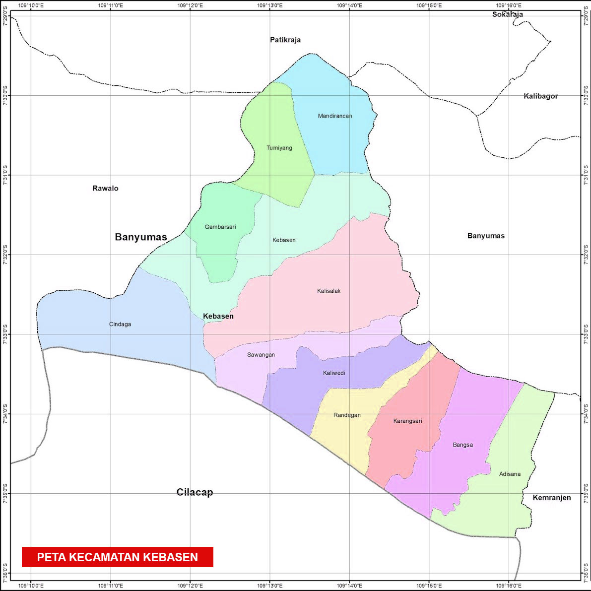 peta Kecamatan Kebasen