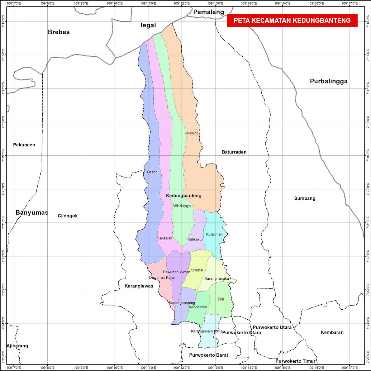 peta Kecamatan Kedungbangteng