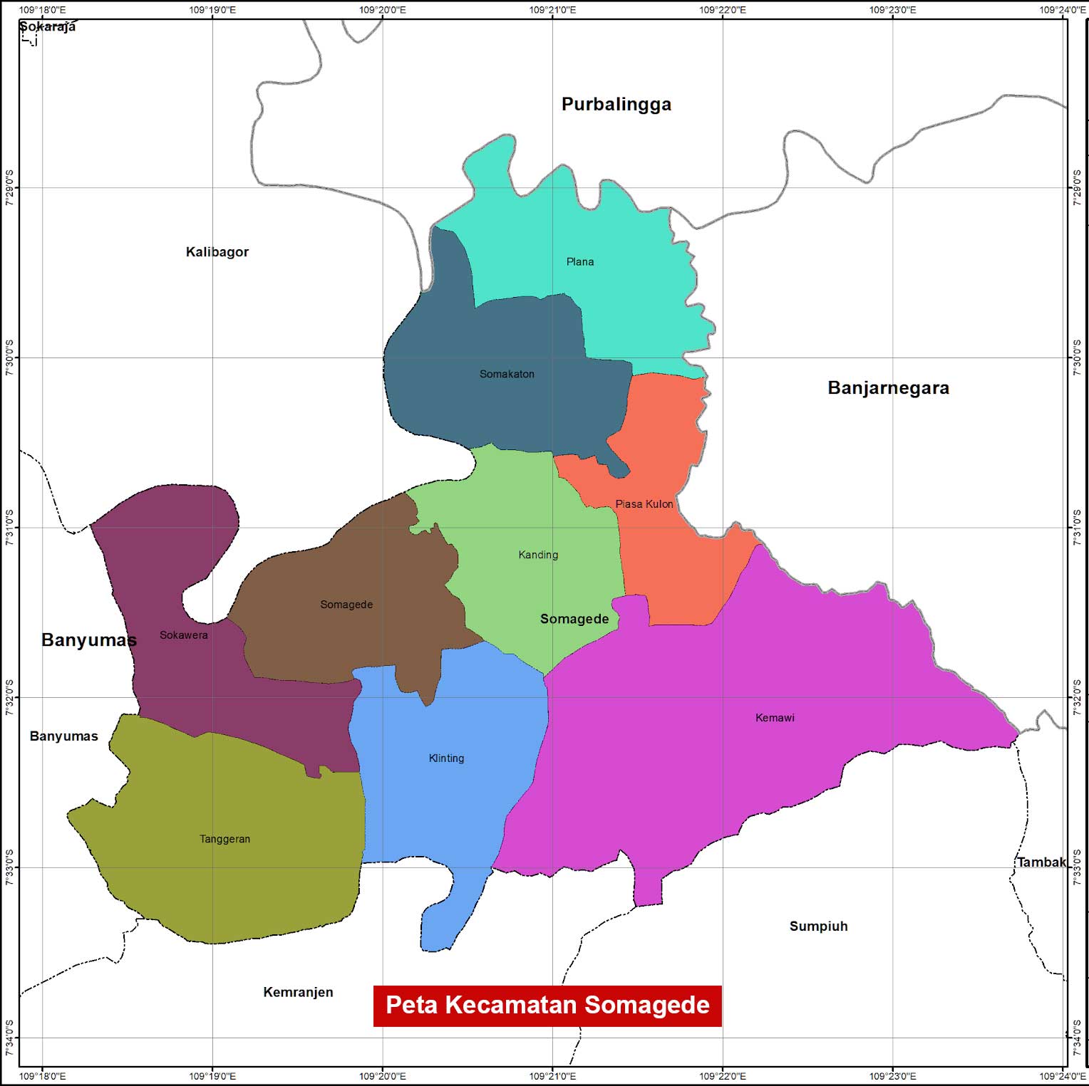 peta Kecamatan Somagede