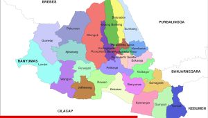 peta kabupaten banyumas jawa tengah