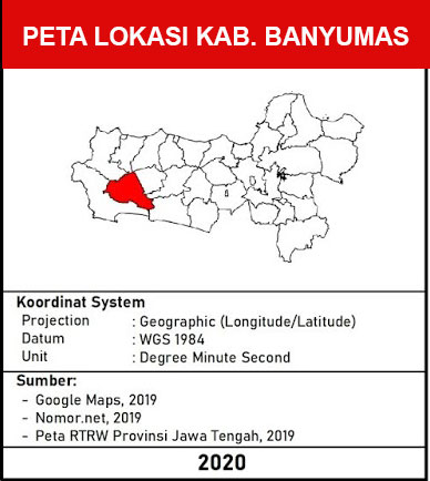 peta lokasi Banyumas