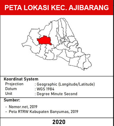 peta lokasi Kecamatan Ajibarang kabupaten banyumas