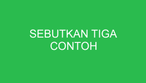 sebutkan tiga contoh 32728