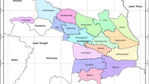 Peta Kabupaten Karanganyar, Provinsi Jawa Tengah